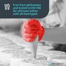 Gray red nitrile gloves – 10x100