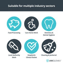 Lavender blue vinyl gloves – 10x100