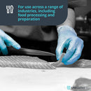 Lavender Blue Vinyl Gloves – Safe For Food Preparation - Powder Free - Cases of 10 Boxes, 100 Gloves per Box