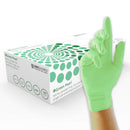 Beige Green Nitrile Gloves - Cases of 10 Boxes, 100 Gloves per Box