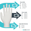 Light Gray Latex - Extra Strong Non-Powdered Latex Examination Gloves - Cases of 10 Boxes, 100 Gloves per Box