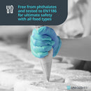 Gray Aqua Blue Nitrile Gloves – 10x100