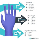 Slate Blue Blue Nitrile Examination Accelerator Free Gloves – Cases of 10 Boxes, 100 Gloves per Box