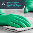 Gray green latex household gloves – 12x12