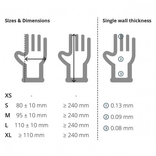 Light Slate Gray Black – Heavy Duty Nitrile Black Disposable Mechanic Gloves – Cases of 10 Boxes, 100 Gloves per Box