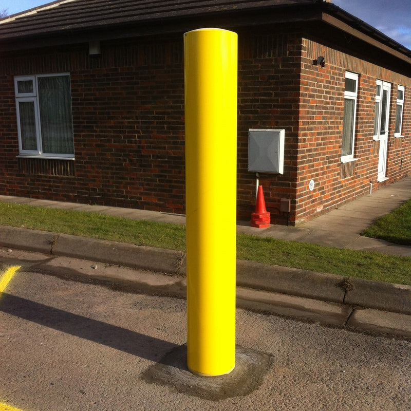 Dark Slate Gray Plain Round Bollard 1000mm Above Ground