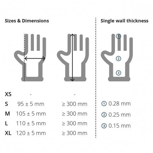 Light Slate Gray pink latex household gloves – 12x12