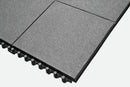 Interlocking Black Solid Top Abrasive Nitrile Anti-fatigue Matting