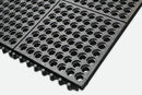 Black Interlocking Open Top General Purpose Anti-Fatigue Matting