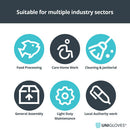 White Smoke pink latex household gloves – 12x12