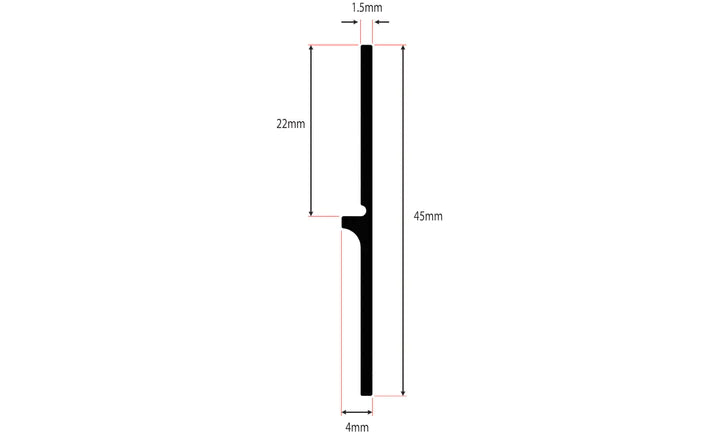 Black Garage Door Side Seal Kit